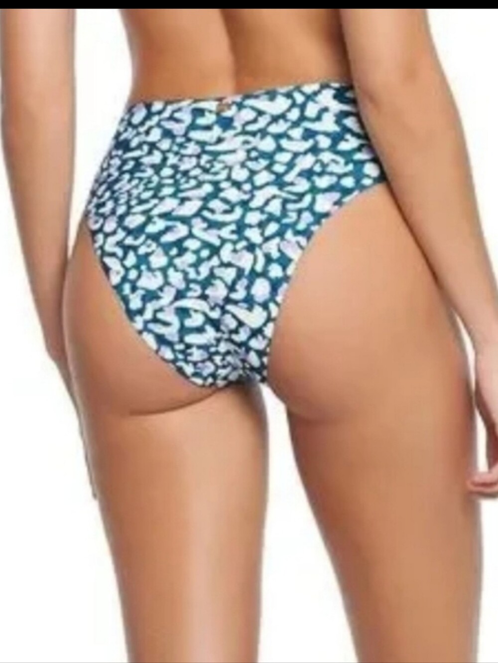 ​NWT Kibys Izzie High Waisted Animal Print Bikini Bottoms Size Large